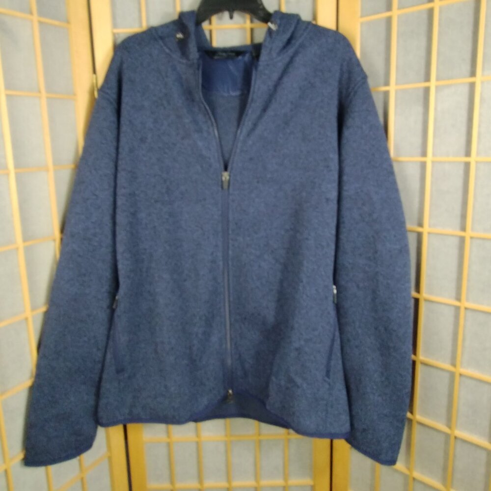 Bobby Jones Full Zip Hoodies Jacket Heather Blue Size XXL